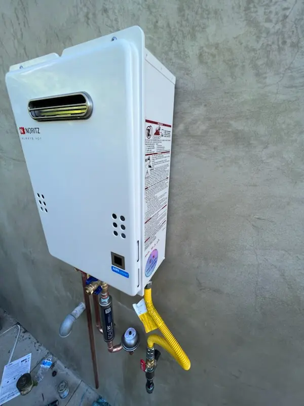 Tankless water heater installation for Laketon homes